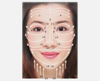 Japanese face store massage